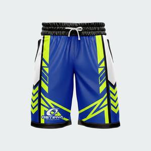 Pantalones Cortos de Baloncesto Transpirables de Secado Rápido 100% Poliéster para Adultos, Conjunto Personalizado con Estampado por Transferencia Térmica, MOQ Bajo, Nuevo Diseño 2026 - Product Image 6
