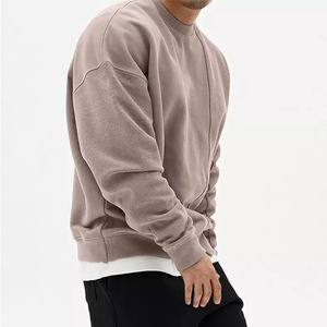 เสื้อสเวตเตอร์คอกลมของผู้ชายเสื้อมีฮู้ดสีพื้นมีกระเป๋าเสื้อกันหนาวมีฮู้ดแฟชั่นใหม่ - Product Image 5