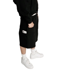 New 2026 Solid Casual Shorts Joggers Streetwear Sweat Shorts 100% Nylon <b>Elastic</b> Waist Custom Summer Jogger Shorts for Men - Product Image 4