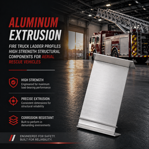 Aluminum Extrusion Fire Truck <b>Ladder</b> Profiles High Strength Structural Components for Aerial Rescue Vehicles - Product Image 3