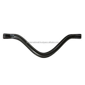 Correa de cuero para cejas de caballo, diseño personalizado prémium de cuero negro flexible en forma de onda, todos los tamaños disponibles con costuras duraderas - Product Image 4