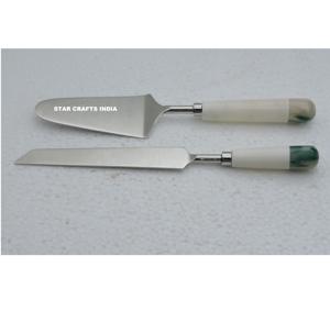 Ensemble de serveur de gâteau en acier Offre Spéciale pour la maison fête mariage couteau à pizza gâteau en acier inoxydable et serveur personnaliser la taille produit solide - Product Image 1