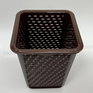 Panier carré en plastique écologique avec trou de vidange matériau PP durable impression de logo personnalisé exportation OEM/ODM approvisionnement - Product Image 1