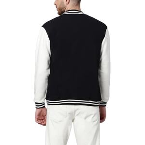 Chaqueta de bombardero universitaria de lona de alta calidad para hombre, parches bordados, chaqueta con letras y logotipo personalizado para invierno, ropa de calle de espuma - Product Image 5