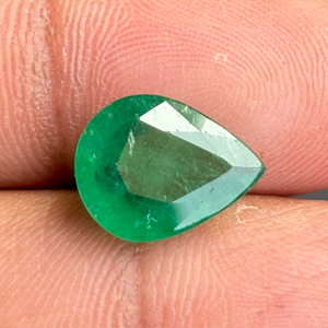 Joyería natural de la pera de la esmeralda de Zambia que hace la gema preciosa facetada Esmeralda calibrada de la piedra directa del fabricante de la India - Product Image 4