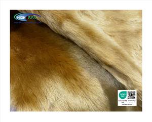 Tissu en fausse fourrure à poils longs de couleur marron, 30 mm, tricoté, peluche, 100% polyester, Thaïlande, haute qualité, pour vêtements, jouets - Product Image 4