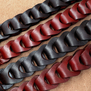 Colliers de chien de créateur en cuir à bas quantité minimale de commande luxe doux réglable durable taille personnalisée accessoires pour animaux de compagnie collier de chien de conception OEM - Product Image 5