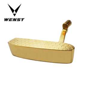 Chất lượng cao thuận tay phải 431 thép không gỉ Golf Putter đầu nhà máy CNC xay với PVD vàng kết thúc và cao su grip - Product Image 4