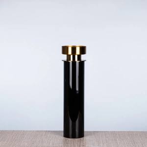 Bougeoir conique noir en céramique pour décoration intérieure unique finition taille personnalisée pour table mariage salle à manger et fête - Product Image 2