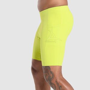 Pakistan Made Cheap Price Customized Color <b>Men</b> <b>Compression</b> <b>Shorts</b> High Quality Comfortable Elastic Waist Casual - Product Image 3