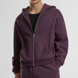 Sudadera con Capucha y Cremallera de Manga Larga, 100% Algodón, Corte Regular, Personalizable al por Mayor, para Hombre, Ropa Casual de Invierno, con Logotipo Personalizado - Product Image 1