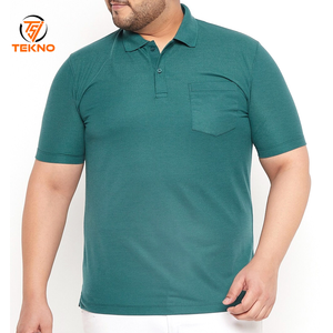 Polos en coton à manches courtes personnalisables Polo grande taille en mélange de polyester respirant pour hommes Bon marché 2025 Service OEM - Product Image 1