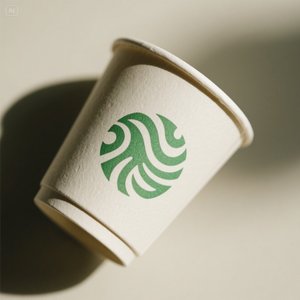 Taza de papel verde ecológica con diseño en relieve blanco 16 oz 50 paquetes desechables y elegantes - Product Image 2