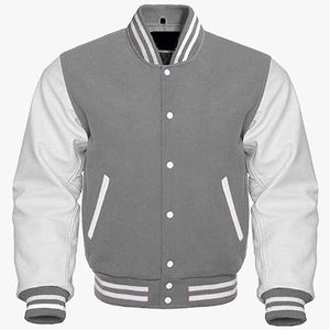 Moda personalizada Streetwear Varsity College chaqueta de béisbol hombres Stand Collar transpirable invierno adulto joven diseño - Product Image 4
