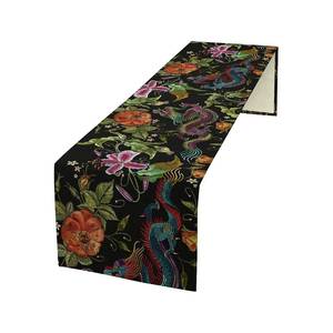 Gran oferta, suministro a granel de calidad superior, algodón, lino, impresión personalizada, decoración del hogar, camino de mesa - Product Image 6