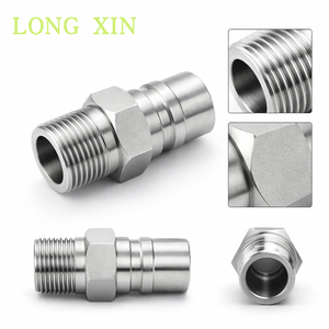 Conector Rápido Macho de Acero Inoxidable BSPT R1-11, 1\", HEX41, L73mm, JTSP-100PM - Product Image 2