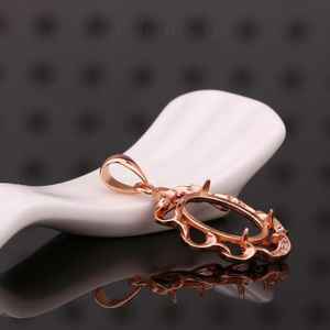 Base de Plata de Ley 925 Hecha a Mano para Colgante Ovalado de 8x10mm, Componentes para Joyería, Base para Engaste de Piedras Preciosas - Product Image 6