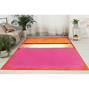 Bohemian Printed <b>Rug</b>: Vibrant Mark Rothko Design for Modern Spaces,<b>Chenille</b> <b>Rug</b> - Product Image 1
