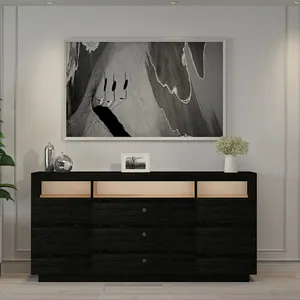Lüks K003 konsol ahşap siyah sıcak satış Modern yeni ev tasarım kapılar ile Premium kalite kabine oturma odası mobilya