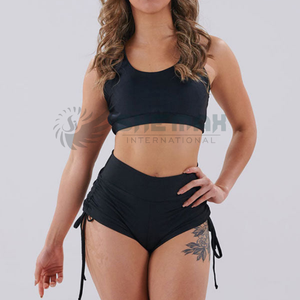 กางเกงขาสั้นเต้นรำพร้อมเสาทำจากผ้าแห้งเร็วระบายอากาศได้ดีมีความยืดหยุ่นและมีประสิทธิภาพ - Product Image 4