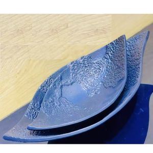 Bol à fruits décoratif en aluminium avec finition en émail multicolore Forme ronde Bol à trois compartiments de haute qualité pour le service - Product Image 4