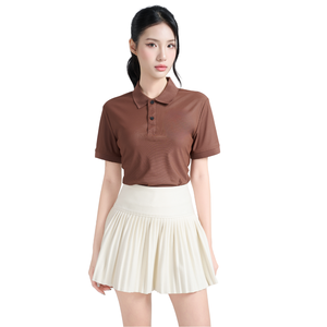 T-shirt polo pour hommes infroissable 175gsm tissu doux 87% polyester 13% spandex pour les uniformes d'affaires décontractés et de bureau - Product Image 4