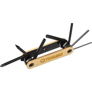 Set di Utensili in Acciaio e Bambù Personalizzabile Edna, Gadget Promozionali Personalizzabili - Product Image 1
