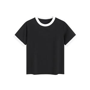 Camiseta Lisa para niños, camisetas para niños, bebés, niños pequeños, ropa de algodón de Color sólido, camisetas de cuello redondo para niños y niñas - Product Image 4