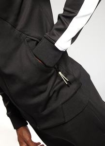 Conjunto de 2 piezas con logotipo personalizado, chándales de gimnasio ajustados a medida de último diseño para hombre, chándal de Otoño de talla grande transpirable al por mayor - Product Image 3