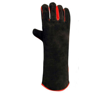 Gants de soudage en cuir enduit OEM et gants de travail imperméables en cuir de vachette résistant à la chaleur PU pour gants de soudage de sécurité industrielle - Product Image 3