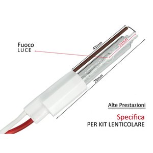 Lampada allo xeno ricambi per lenticolare Kit 55W 5500K modello Standard avvio rapido + luminosità 50%-auto e moto/luci - Product Image 6