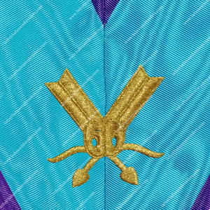 Collar de Oficial de Ropa de Regalia Masónica PARA LA Secretaria del Rito Misraim - Product Image 2