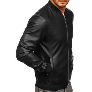 Custom Chenille Embroidered <b>Men's</b> Leather <b>Baseball</b> <b>Jacket</b> Custom Varsity <b>Jacket</b> <b>for</b> <b>Men</b> Bomber Winter Motorbike Leather <b>Jacket</b> - Product Image 5