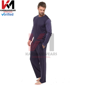 Conjunto de Pijama de Manga Corta para Hombre, Felpa Suave, Secado Rápido, Ligero, Transpirable, Ropa de Dormir Cómoda para Hombre - Product Image 5