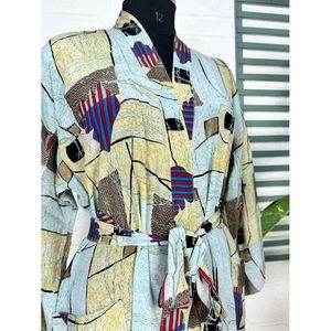 Kimono Vintage de Crepé de Seda, Bata Suave y Cómoda, Ropa de Dormir Ligera y Lujosa, Regalo Perfecto de Verano para Mujer, Ropa de Dormir para Ocasiones Especiales - Product Image 4
