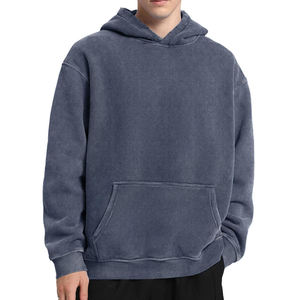 Vintage Winter Unisex Streetwear Pullover <b>Hoodie</b> 100% Cotton Fleece Eco-Friendly Breathable Custom OEM ODM Manufacturer - Product Image 3