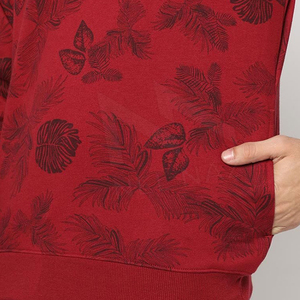 Pull Sweat-shirt en coton pour hommes avec logo personnalisé côtelé et intérieur en polaire brossée chaude - Product Image 3