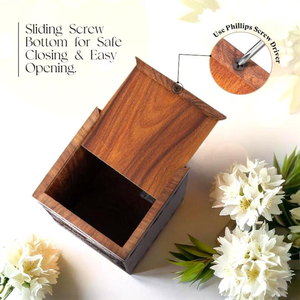 Urna de cremación de madera con águila grabada, recuerdo conmemorativo rústico, recuerdo conmemorativo personalizado, urnas de cremación para cenizas humanas - Product Image 6