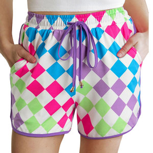 Custom Design Vibrant Color Women Printing Shorts Women <b>Hip</b> Hop Urban Street Fashion Sweat Shorts Summer Collection - Product Image 1