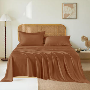 100% Pure <b>Silk</b> Luxury Bed Sheet <b>Set</b> 400TC Customizable Hotel Quality Soft Comfortable Skin-Friendly Breathable <b>Bedding</b> - Product Image 4