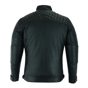 เสื้อแจ็คเก็ตหนังแท้คุณภาพสูงสำหรับผู้ชาย ซับในผ้าแคนวาส ระบายอากาศ กันลม กันน้ำ ปรับแต่งขนาด/สี/โลโก้ได้ - Product Image 5