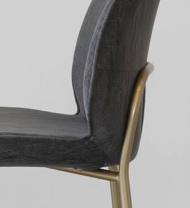 Silla de comedor MONZA, elegante y moderna, de terciopelo, con tapicería cómoda y una estructura metálica dorada resistente. - Product Image 4