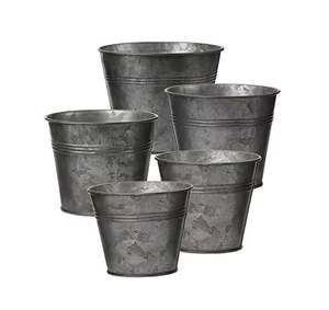 Nuevo diseño antiguo Decoración del hogar y el jardín Macetas galvanizadas vintage a bajo precio - Product Image 6