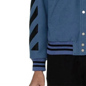 Veste universitaire confortable, imperméable, à capuche, avec logo en cuir sur le devant, pour les sports scolaires, décontractée, pour l'hiver - Product Image 2