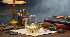 Padlock-01Y Brass Padlock - Lock with Keys - Working Functional - Brass Made Camel - Brass Finish - Product Image 5