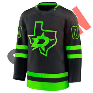 Maillot de hockey sur glace sublimé professionnel de qualité supérieure fabriqué par Sibrin Factory, nom d'équipe personnalisé, numéro, 100% polyester, maillot de ligue - Product Image 2