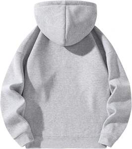 <b>Men's</b> <b>Quarter</b> <b>Zip</b> Hoodies <b>Zip</b> Up Hoodie Long Sleeve Drop Shoulder Sweatshirt Casual Pullover - Product Image 2