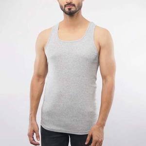 Vente en gros de débardeurs grande taille pour hommes avec logo personnalisé vêtements d'entraînement de fitness et de musculation respirants sans manches singulet - Product Image 4