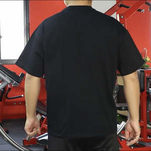 2026 Venta directa de fábrica al por mayor de encargo de gran tamaño de manga corta de talla grande 100% algodón cuello redondo Camiseta de los hombres - Product Image 2