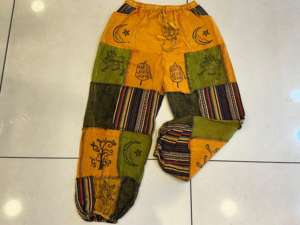 Boho hippie unisex กางเกงฮาเร็ม, กางเกงโยคะสุดสบาย, ผ้าฝ้ายคุณภาพสูงกางเกงฮาเร็ม, กางเกงเลานจ์ฮาเร็ม - Product Image 6